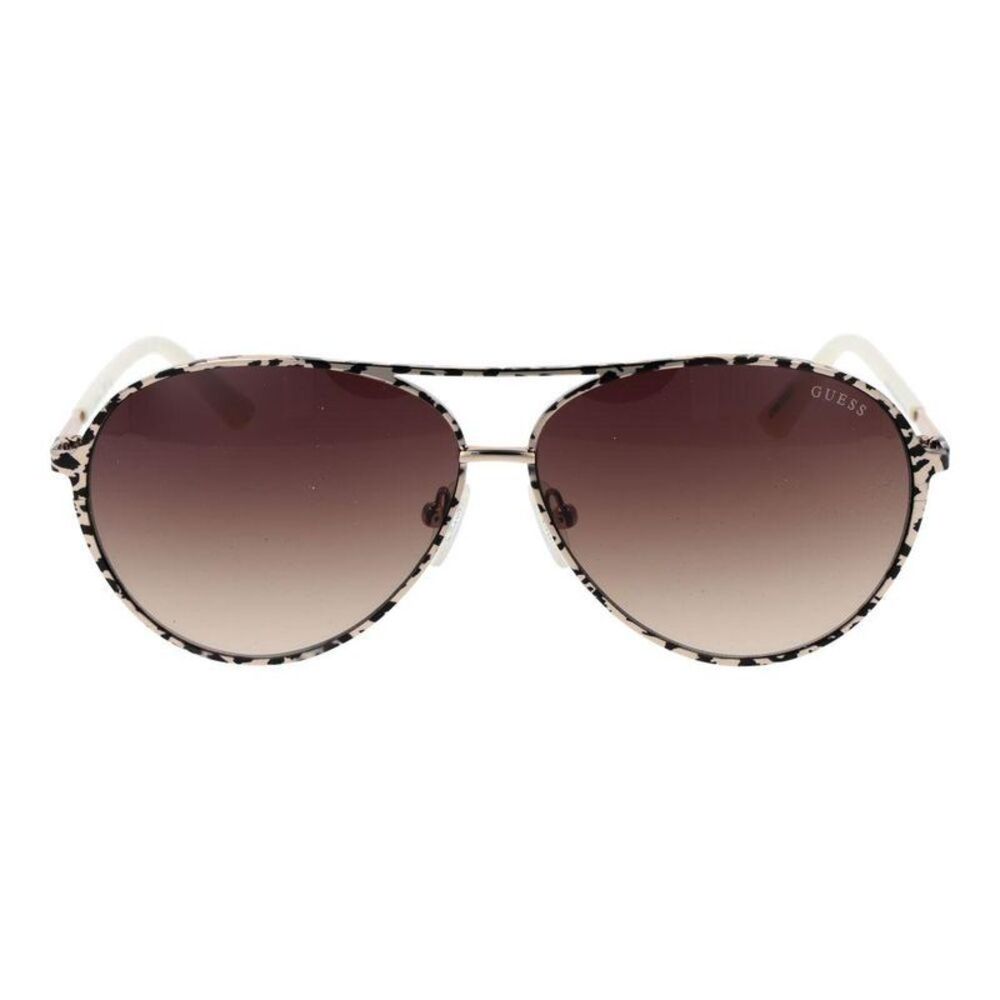 Guess Aviator Style Sunglasses Women Cream - Picture 2 of 3